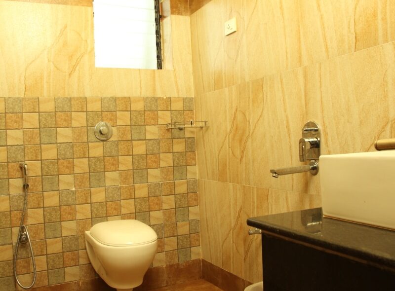 Deluxe Washroom, best hotel In santiniketan